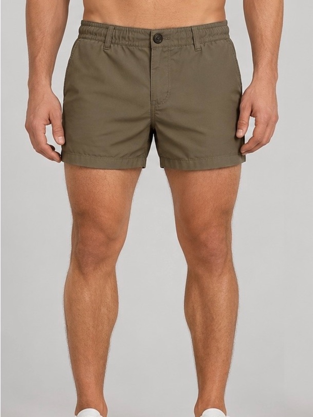 CHUBBIES Men's Khaki 4” Casual Drawstring Shorts